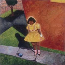 Little Girl with yellow dress Patssi Valdez